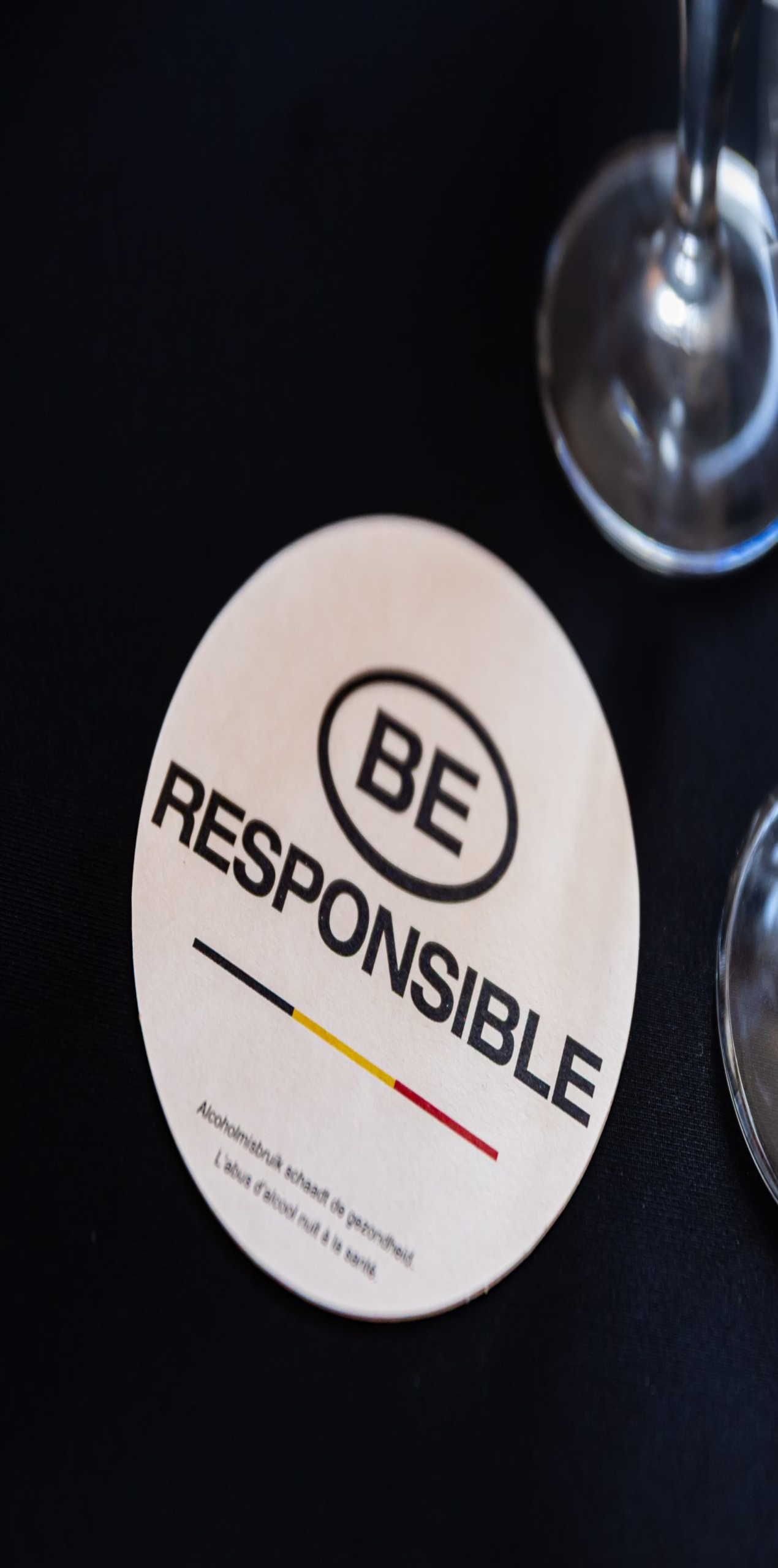 alcoholreclame 'alcoholmisbruik schaadt de gezondheid' BE responsible